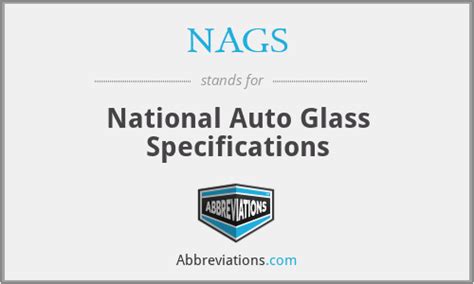 These publications are available for individual purchase or as a subscription NAGS Catalog. . Nags windshield catalog